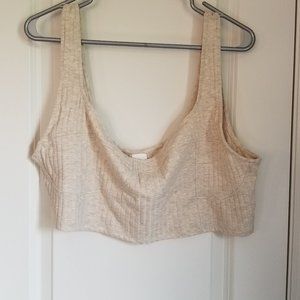 H&M Beige Crop Top
